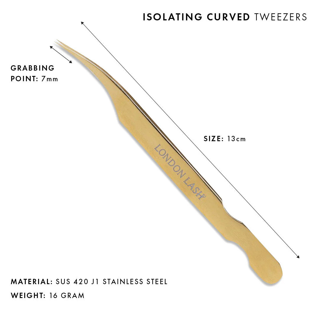 Angled Isolation Eyelash Extensions Tweezers - Image 6