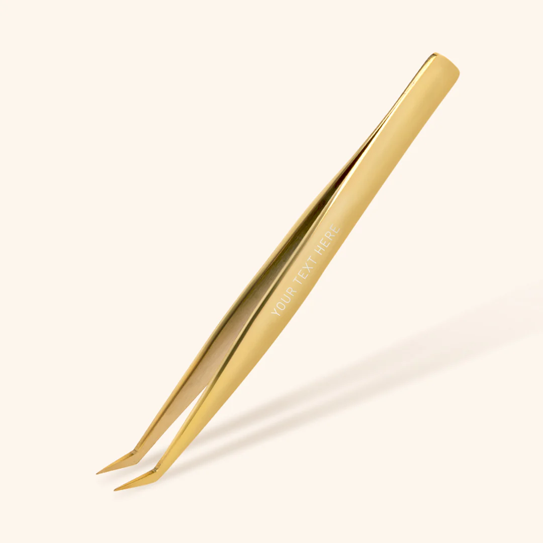 Volume Eyelash Extensions Tweezers With Engraving - Image 2