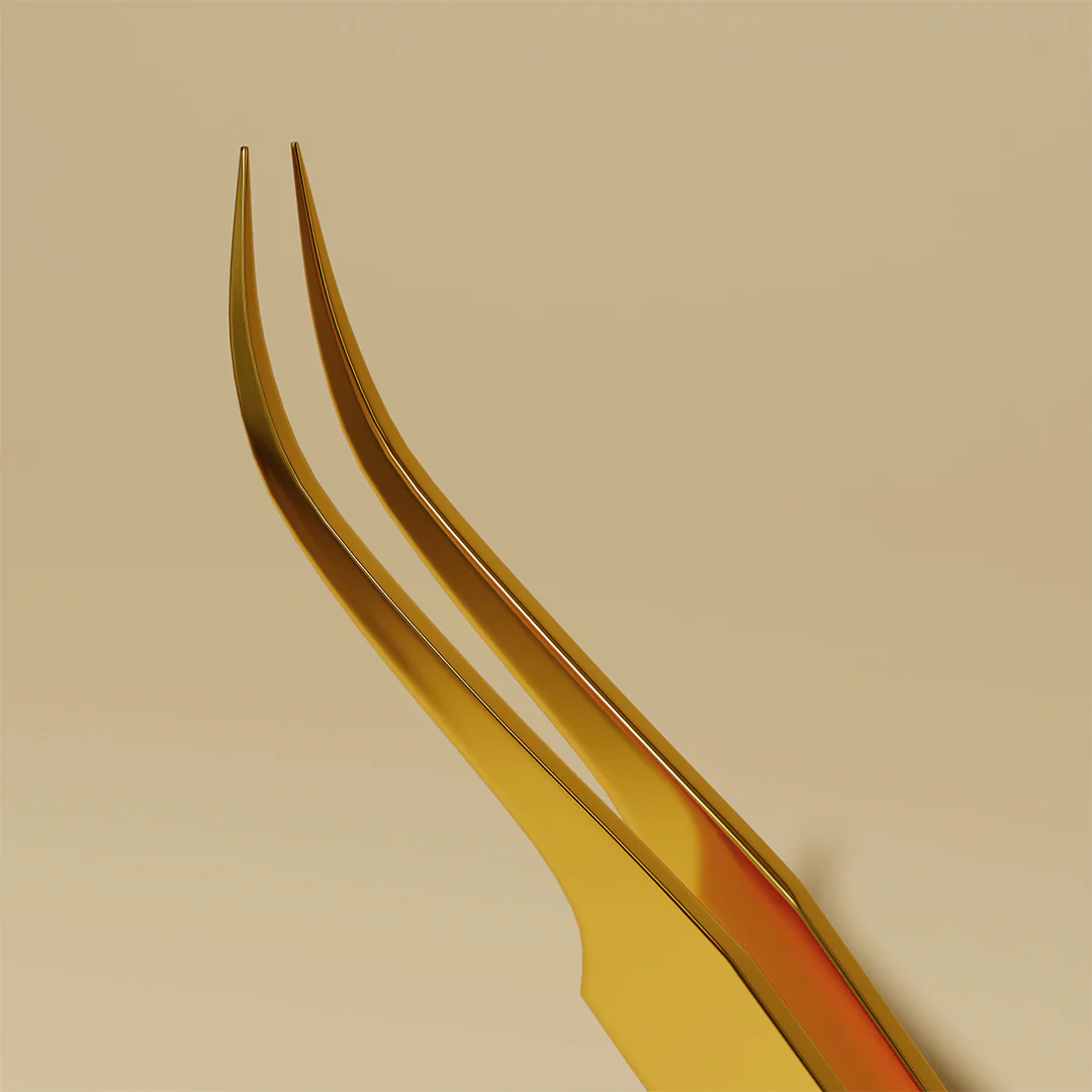 Curved Isolation Eyelash Extensions Tweezers - Image 8