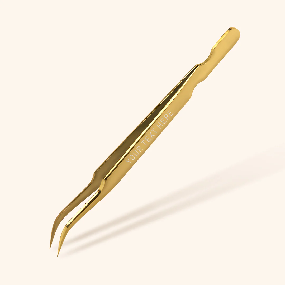 Isolation Eyelash Extensions Tweezers With Engraving - Image 2