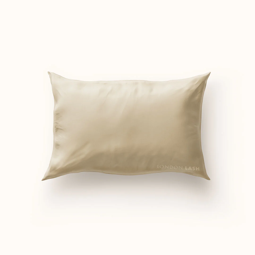 London Lash Beige Silk Pillowcase - Image 2