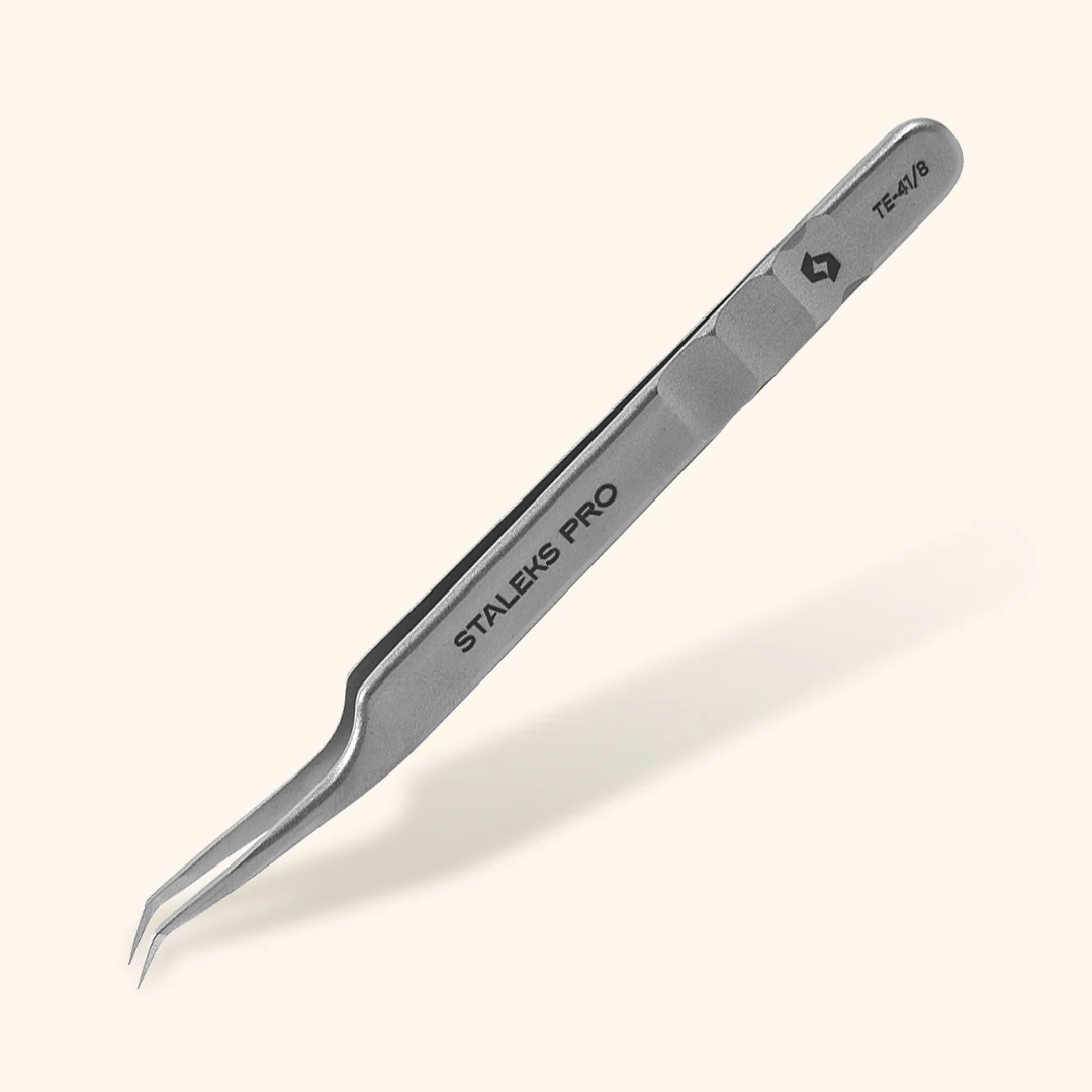 Petite L-Shape Classic & Volume Eyelash Extensions Tweezers - Image 2