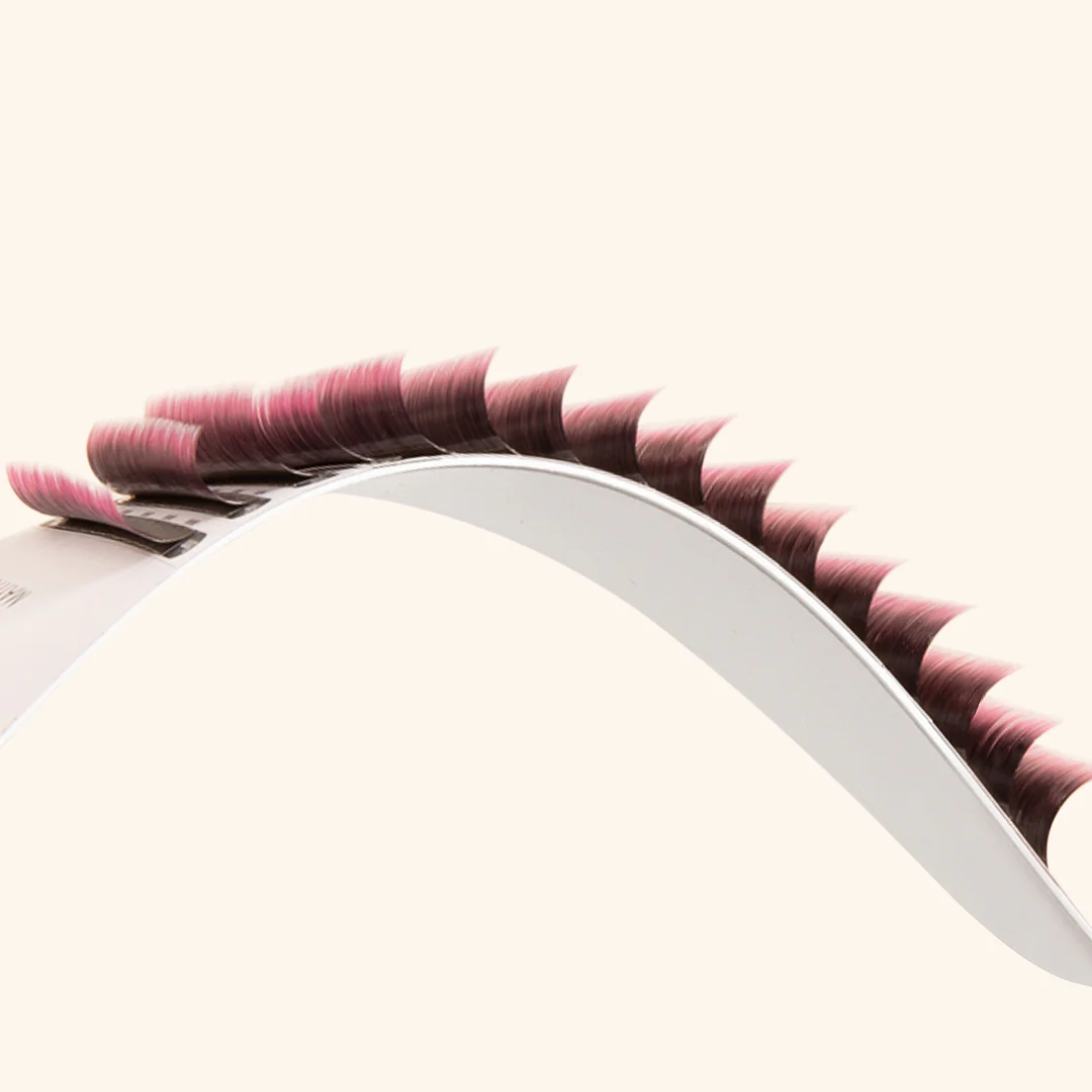 Pink Two-Tone Ombre Lashes 0.07 - Image 3