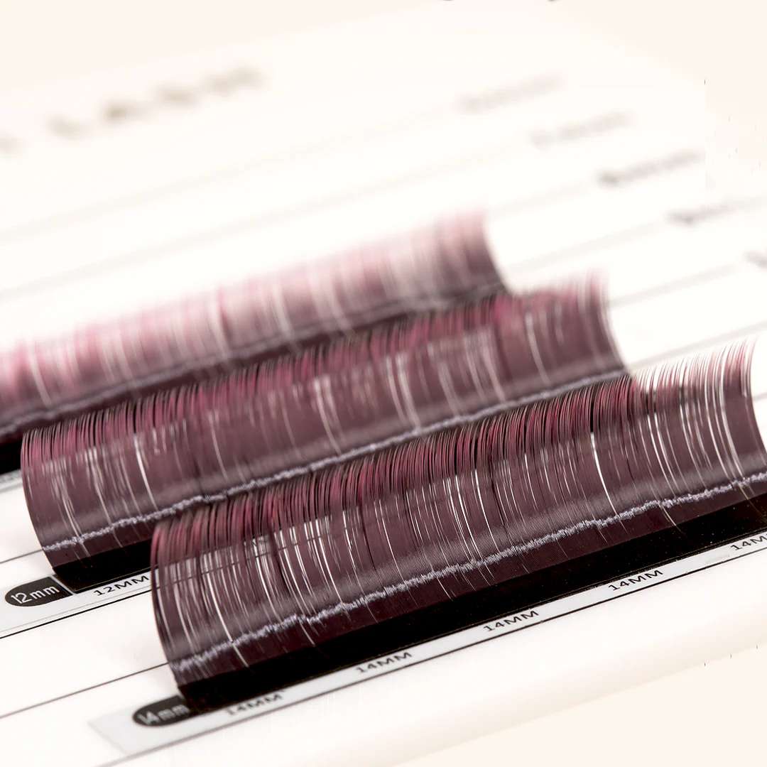 Pink Two-Tone Ombre Lashes 0.07 - Image 5