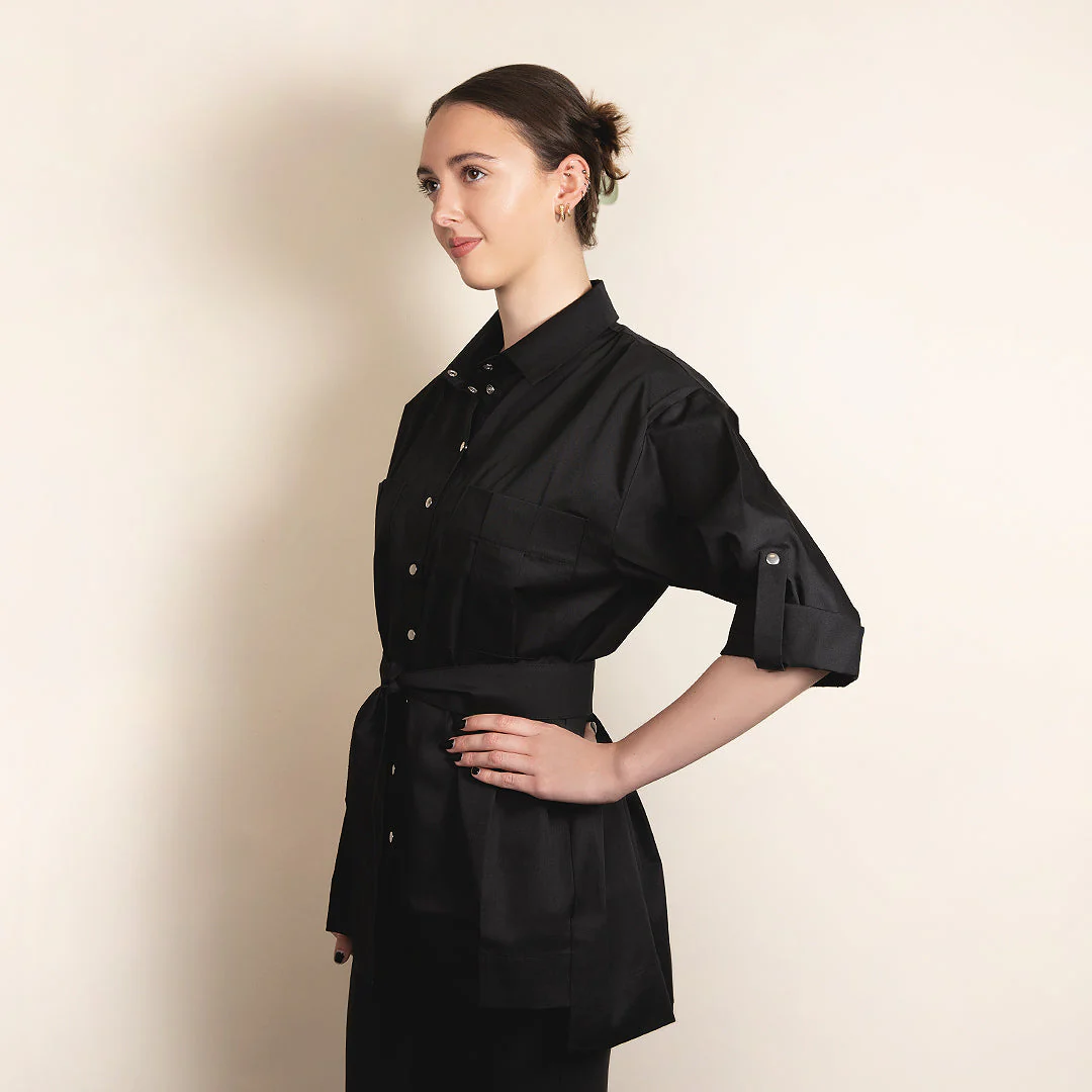 Shirt Style Tunic with Embroidery - Image 3