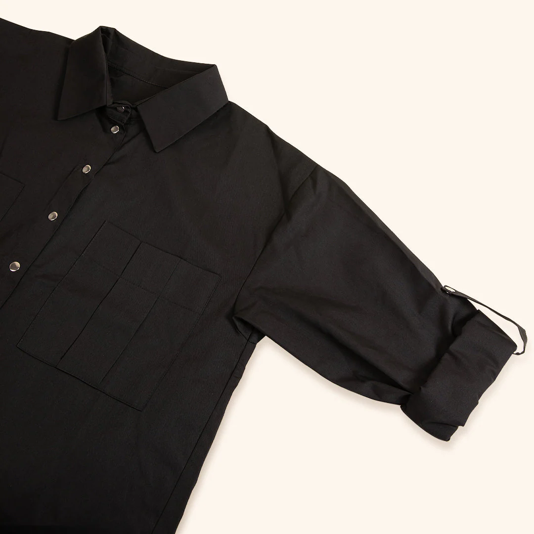 Shirt Style Tunic with Embroidery - Image 5