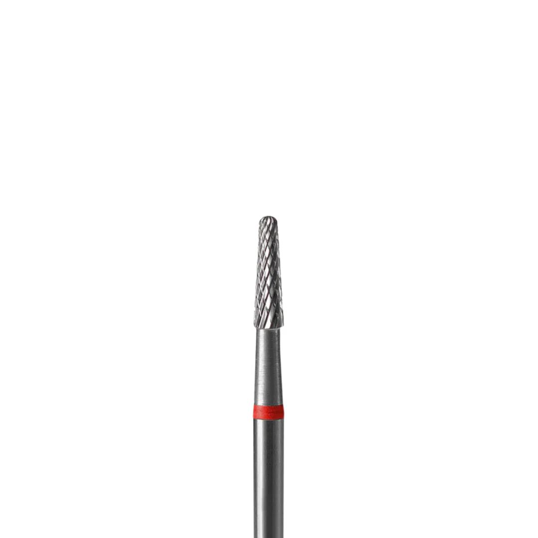 Staleks Pro Carbide "cone" Nail Drill Bit - Red/2.3mm