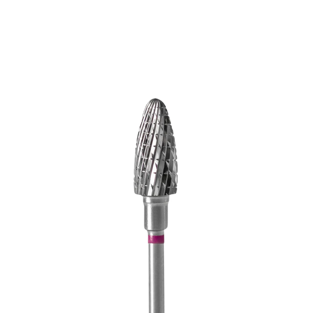 Staleks Pro Carbide "corn" Nail Drill Bit - Purple/6mm
