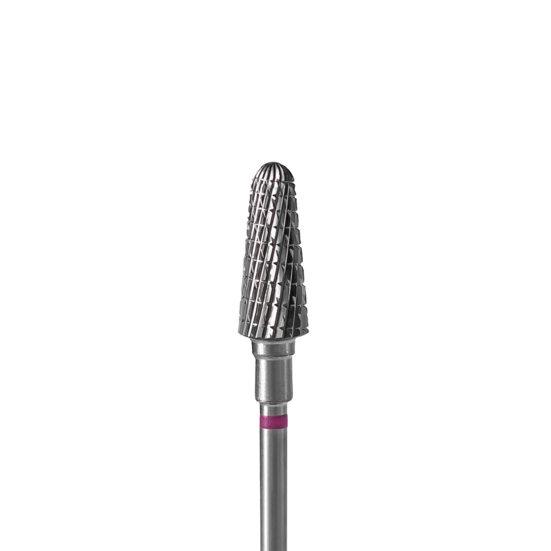 Staleks Pro Carbide "frustum" Nail Drill Bit - Purple/6mm