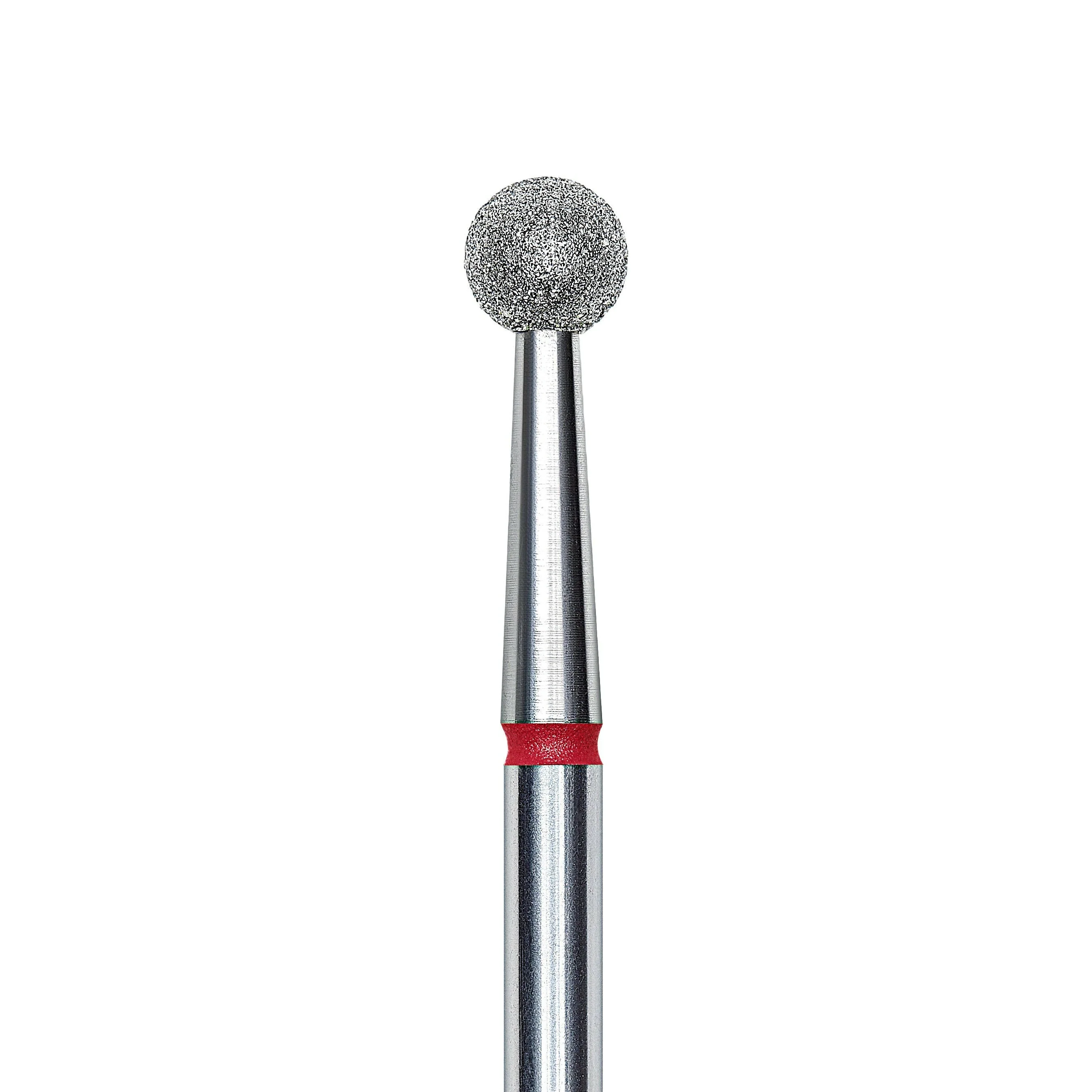 Staleks Pro Diamond "ball" Nail Drill Bit - Red/4mm