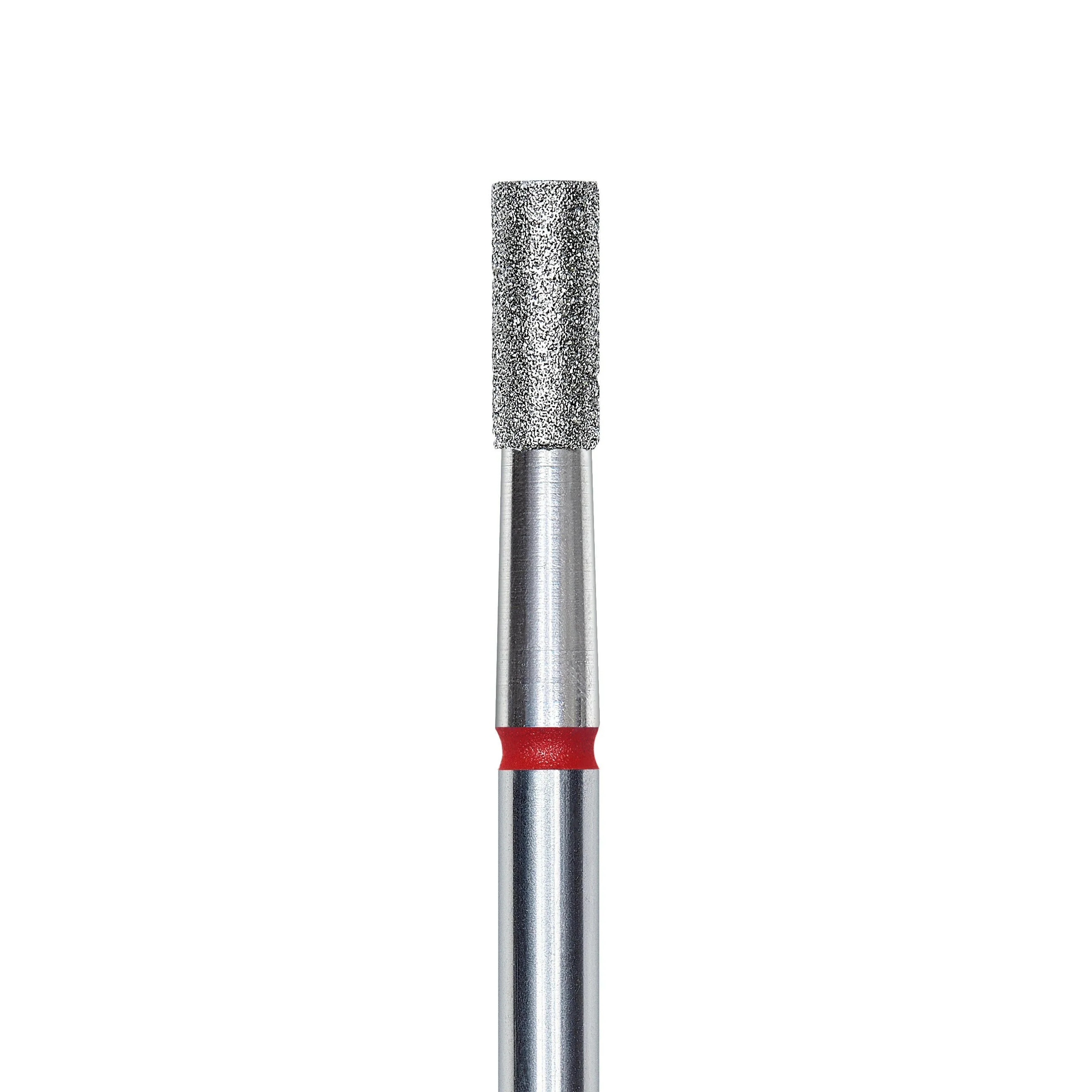 Staleks Pro Diamond "cylinder" Nail Drill Bit - Red/2.5mm