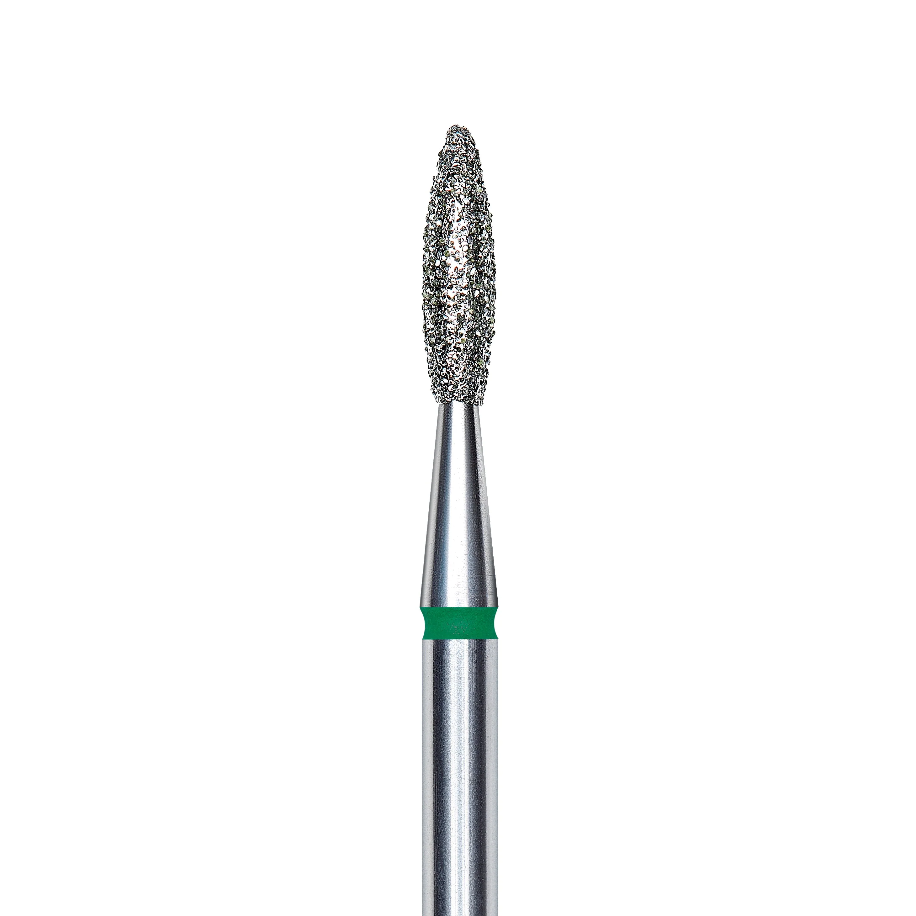 Staleks Pro Diamond "flame" Nail Drill Bit - Green/2.1mm