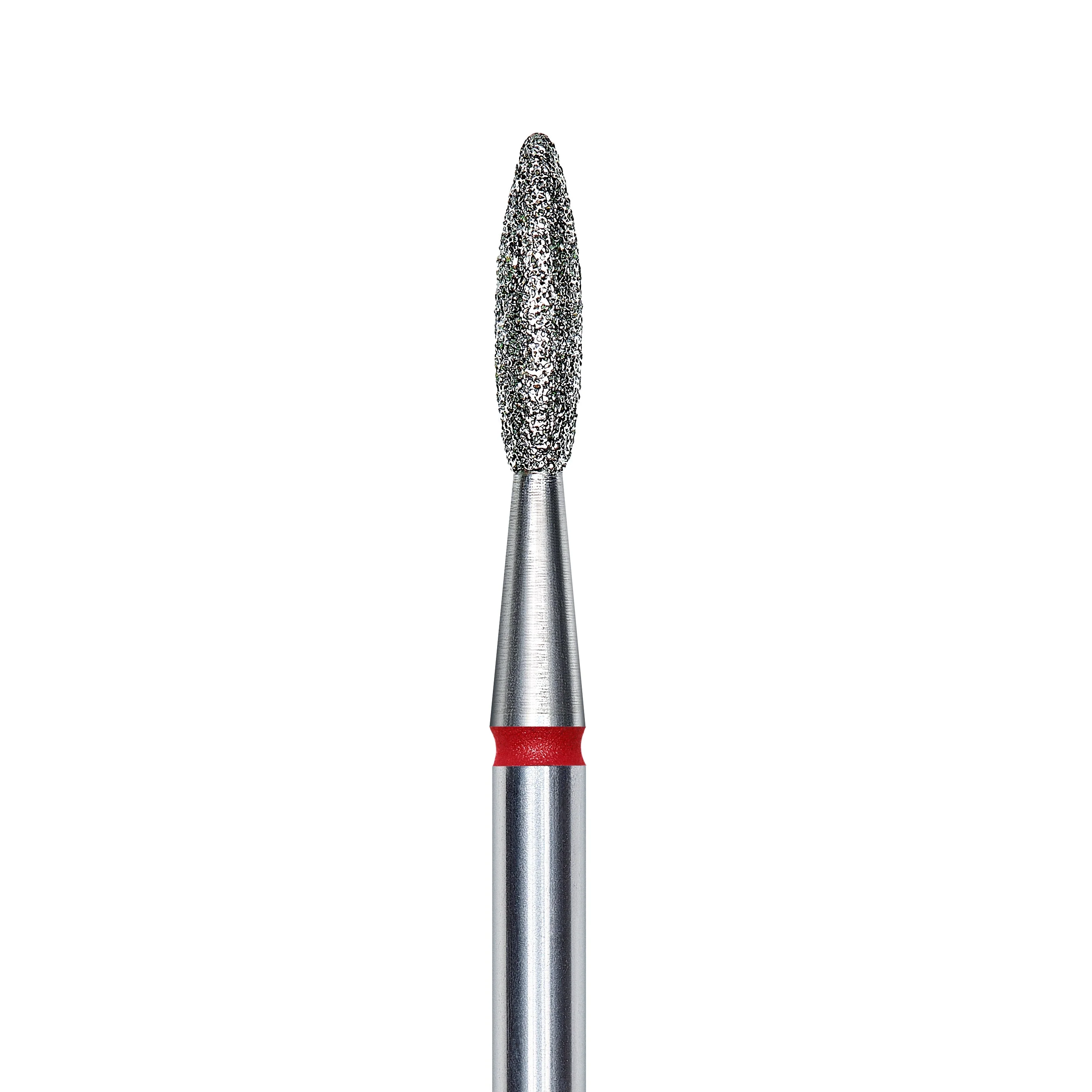 Staleks Pro Diamond "flame" Nail Drill Bit - Red/2.1mm