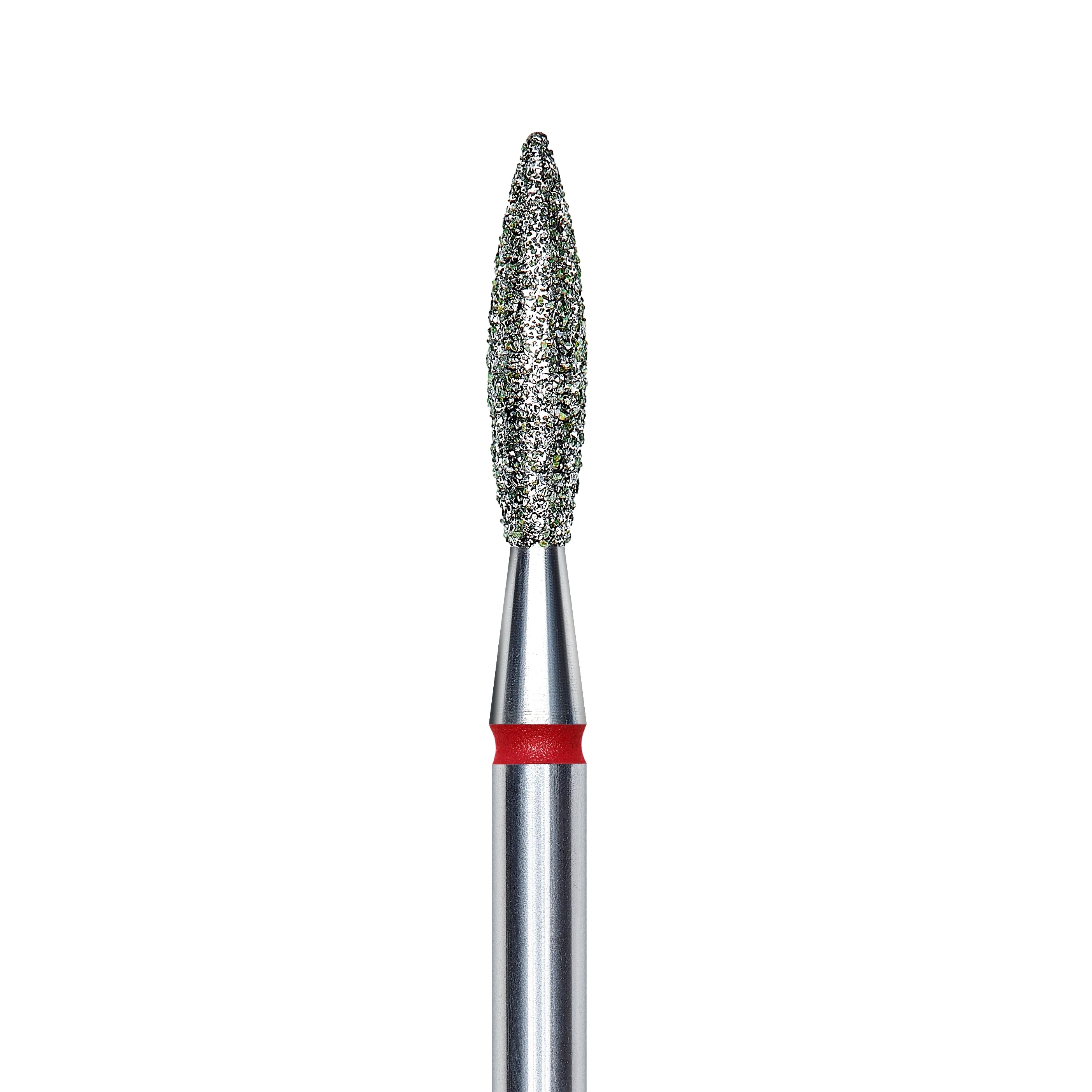 Staleks Pro Diamond "flame" Nail Drill Bit - Red/2.3mm