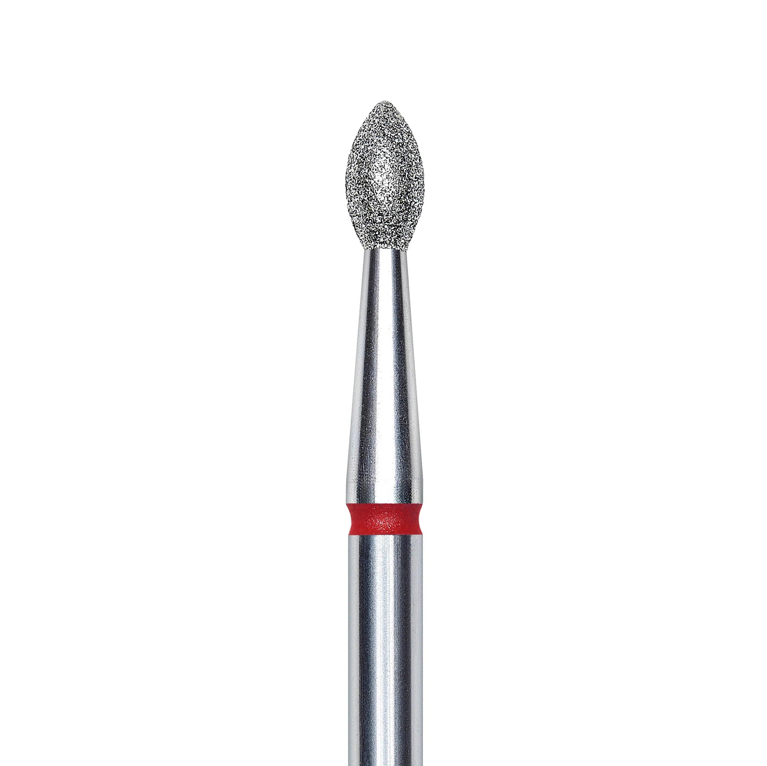 Staleks Pro Diamond Pointed "bud" Nail Drill Bit - Red/2.5mm