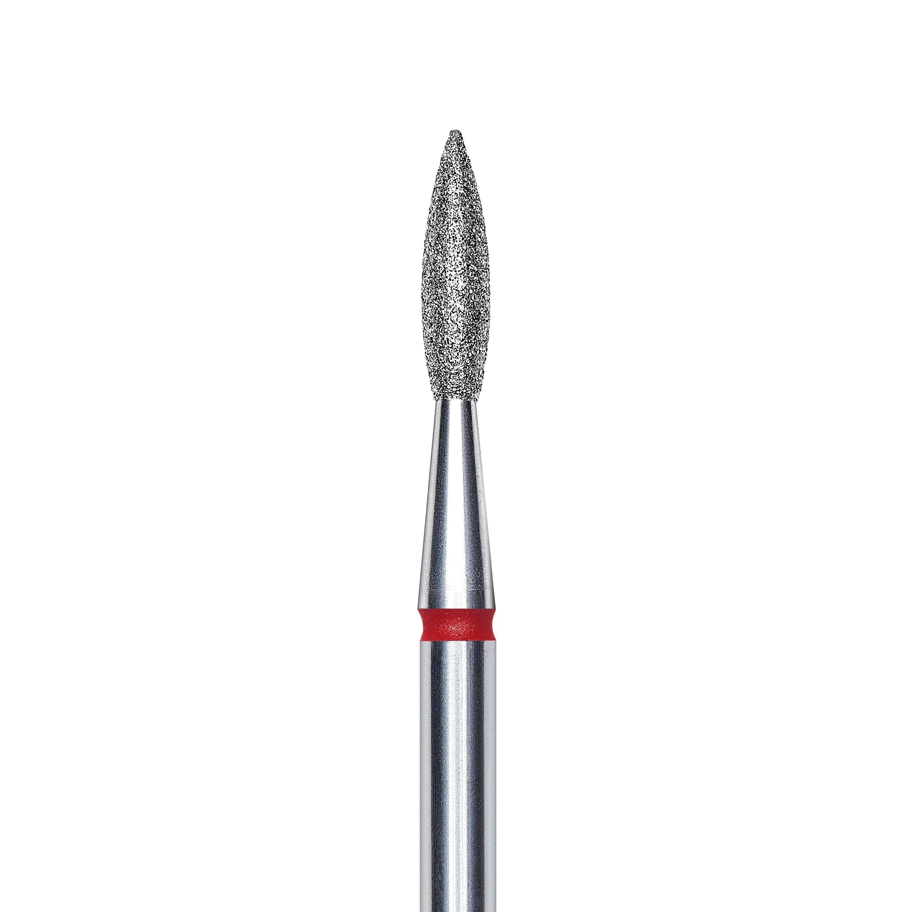 Staleks Pro Diamond Pointed "flame" Nail Drill Bit - Red/2.1mm