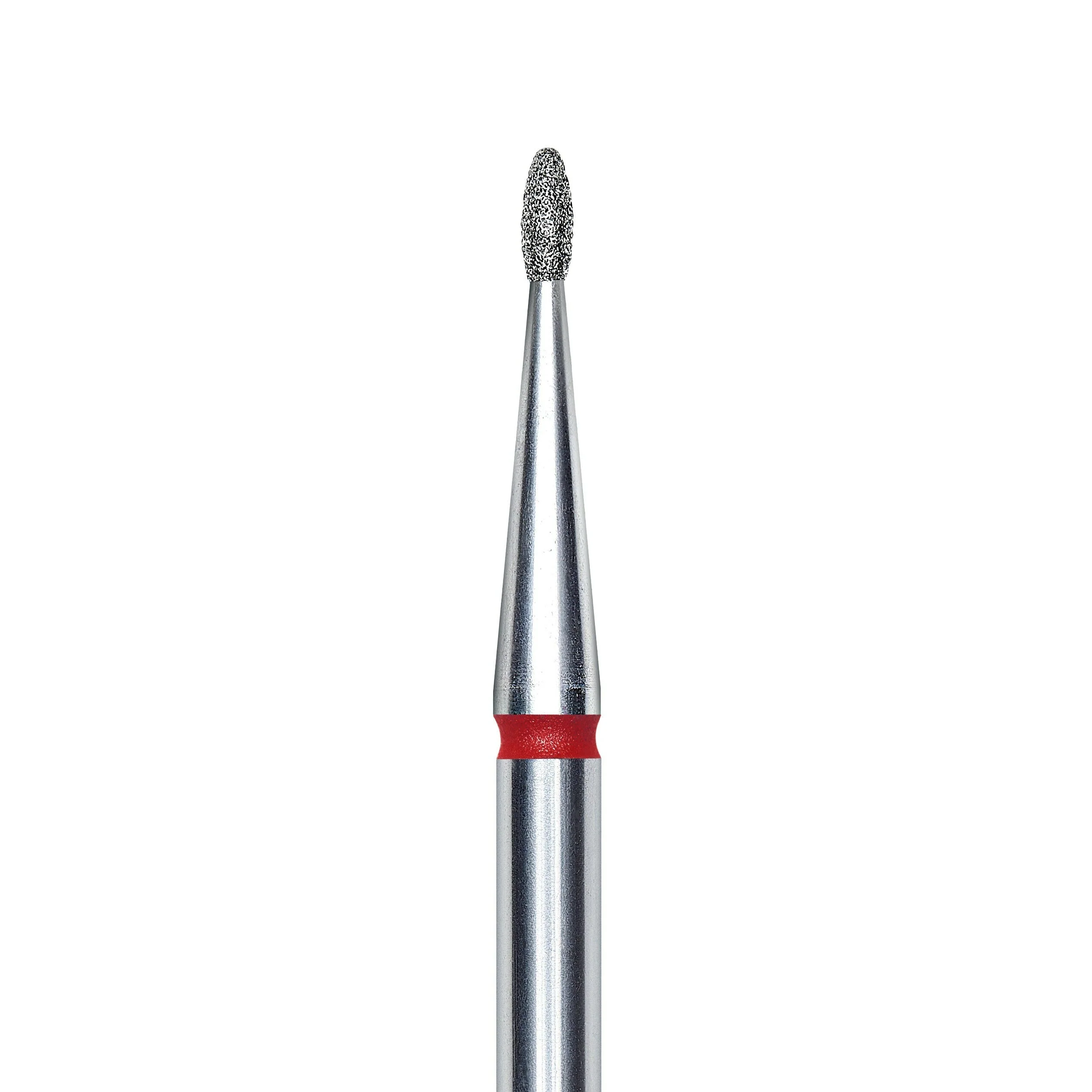 Staleks Pro Diamond Rounded "bud" Nail Drill Bit - Red/1.2mm