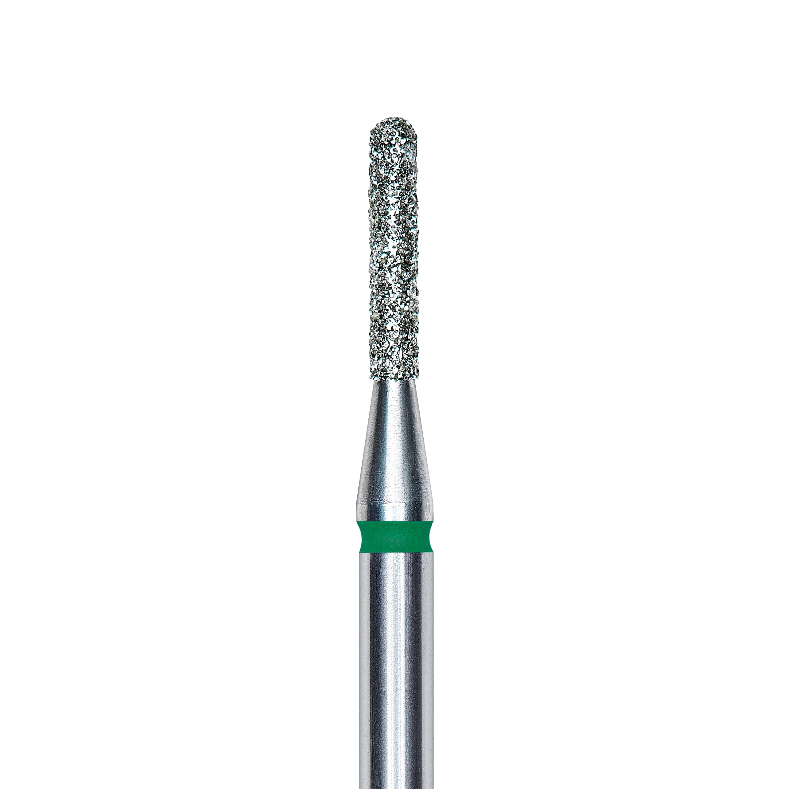 Staleks Pro Diamond Rounded "cylinder" Nail Drill Bit - Green/1.4mm