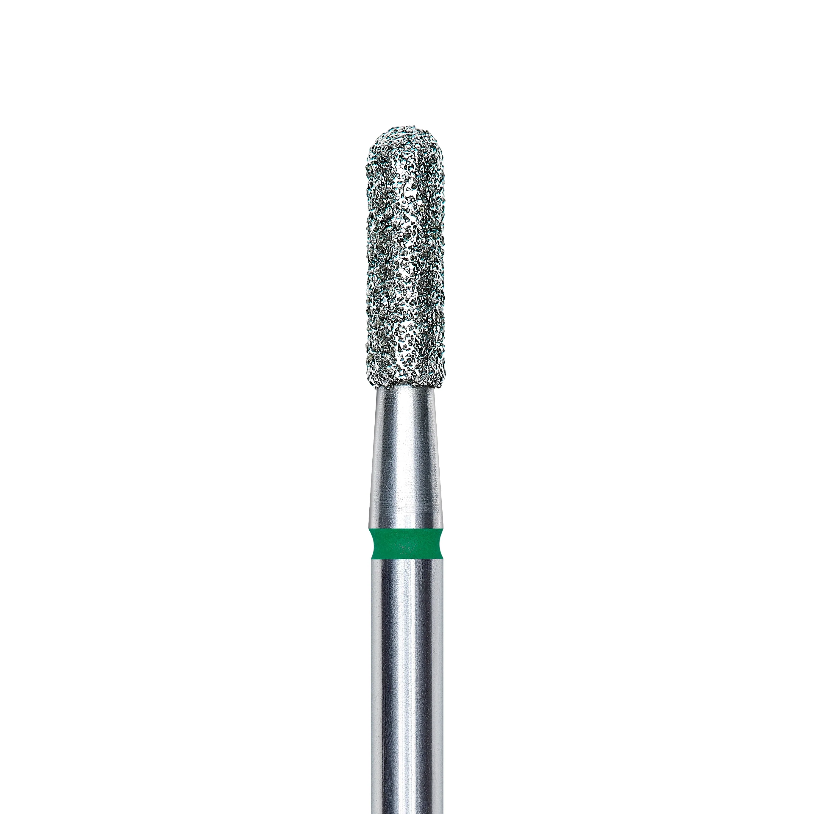 Staleks Pro Diamond Rounded "cylinder" Nail Drill Bit - Green/2.3mm