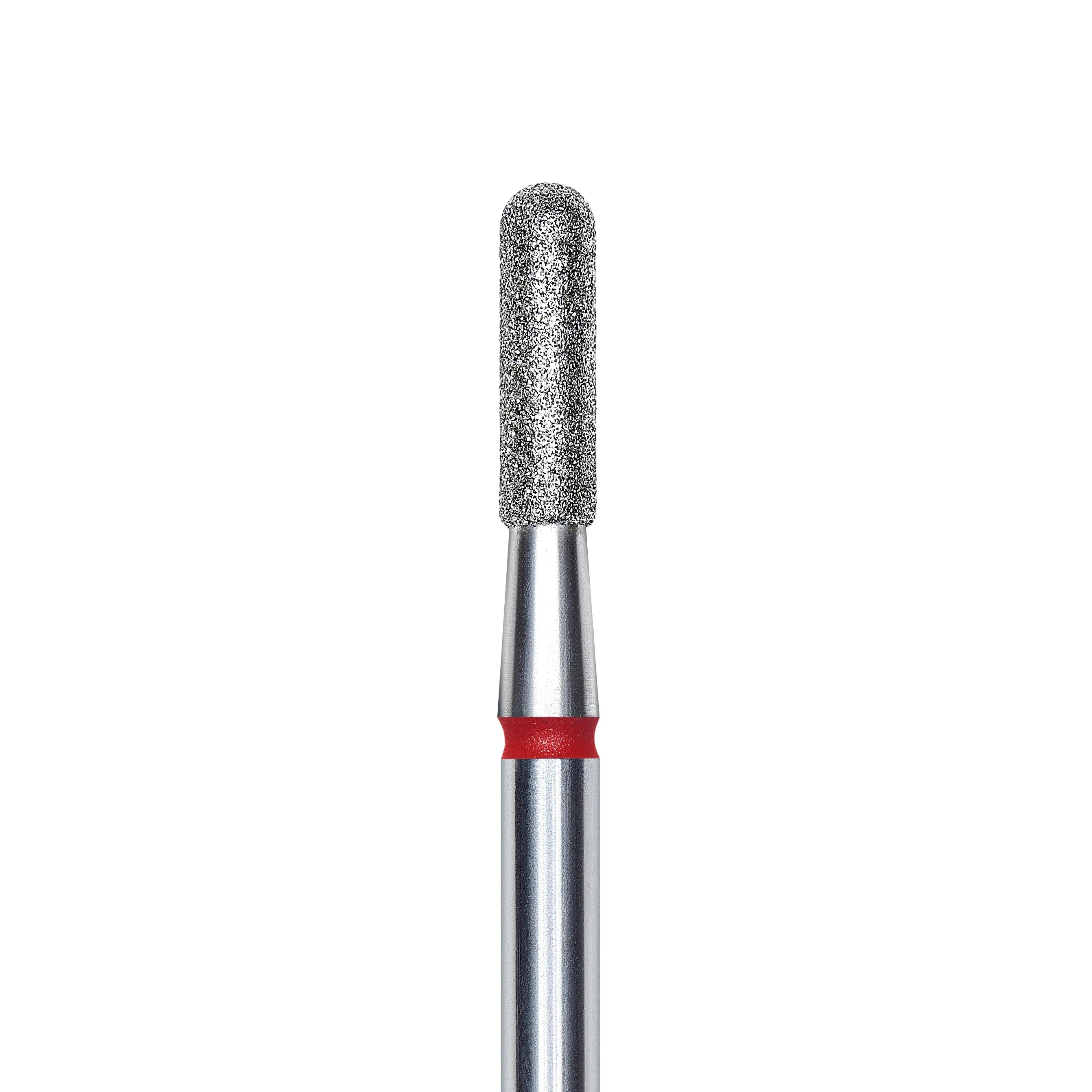 Staleks Pro Diamond Rounded "cylinder" Nail Drill Bit - Red/2.3mm