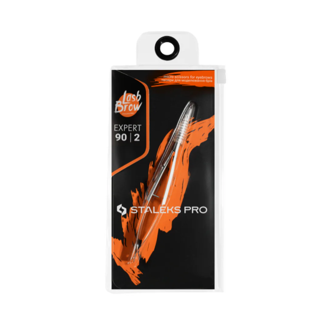 Staleks Pro Micro Scissors For Eyebrows Modelling Pro Expert 90 - Type 2 - Image 4